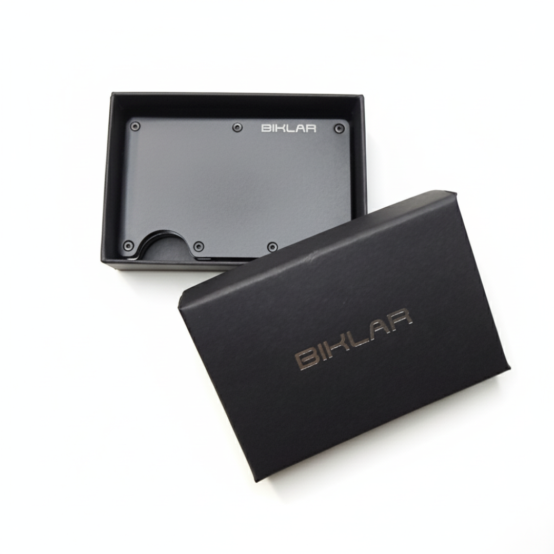 BIKLAR Slim RFID Wallet – Minimalistyczny Aluminiowy Portfel