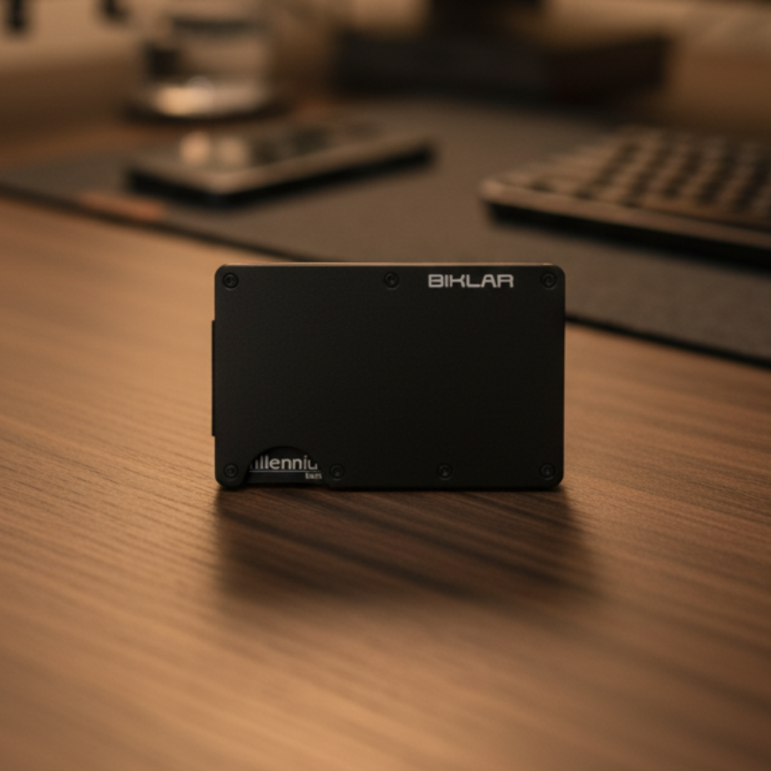 BIKLAR Slim RFID Wallet – Minimalistyczny Aluminiowy Portfel