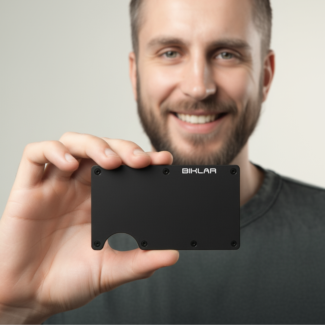 BIKLAR Slim RFID Wallet – Minimalistyczny Aluminiowy Portfel